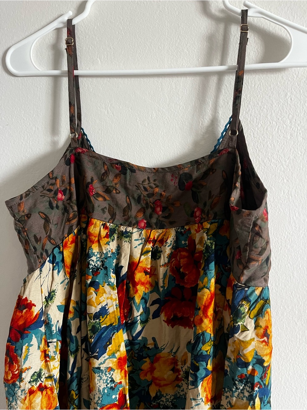 Floral Boho Spaghetti Strap Sundress - Multicolor - Picture 4 of 5